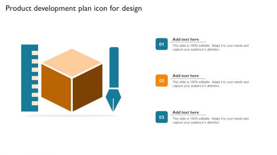 Product Development Plan Icon For Design Template PDF