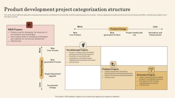 Product Development Project Categorization Structure Information PDF