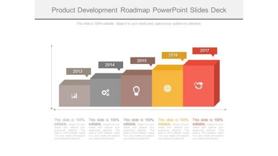 Product Development Roadmap Powerpoint Slides Deck