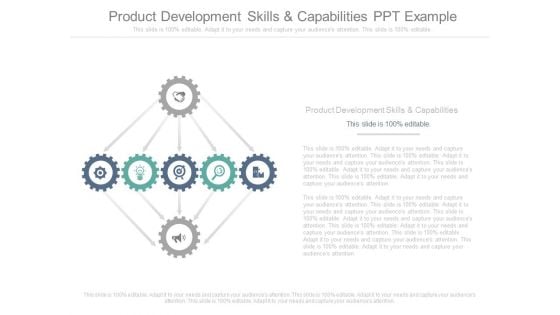 Product Development Skills And Capabilities Ppt Example