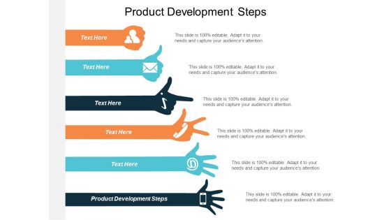 Product Development Steps Ppt Powerpoint Presentation Styles Design Templates Cpb