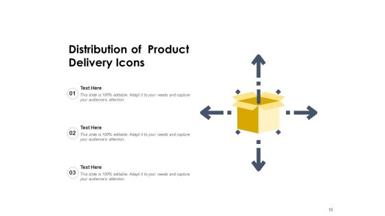 Product Distribution Icon Gear Arrow Ppt PowerPoint Presentation Complete Deck