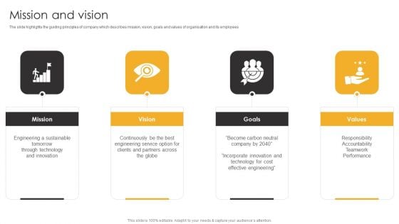 Product Engineering Services Mission And Vision Ppt Samples PDF Product Engineering Services Mission And Vision Ppt Samples PDF