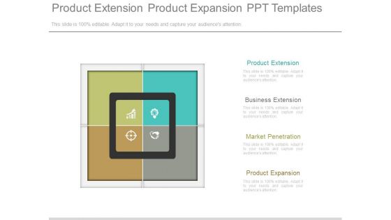 Product Extension Product Expansion Ppt Templates