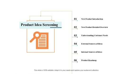 Product Idea Screening Ppt PowerPoint Presentation Portfolio Outline