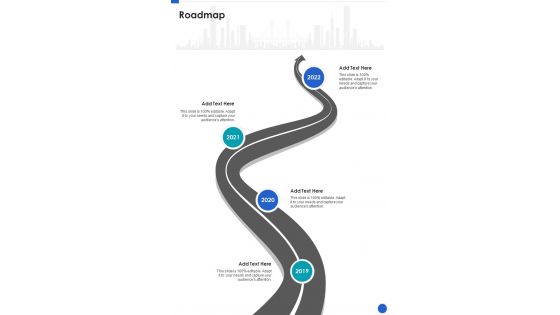 Product Inauguration Occasion Proposal Roadmap One Pager Sample Example Document