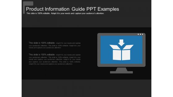 Product Information Guide Ppt Examples