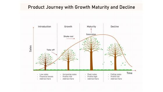 Product Journey With Growth Maturity And Decline Ppt PowerPoint Presentation File Background Image PDF