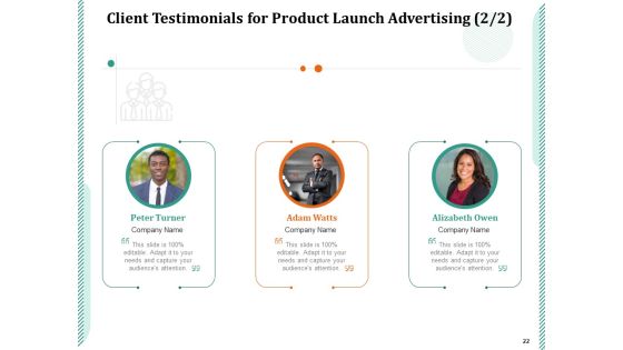 Product Launch Advertising Proposal Ppt PowerPoint Presentation Complete Deck With Slides Slide22