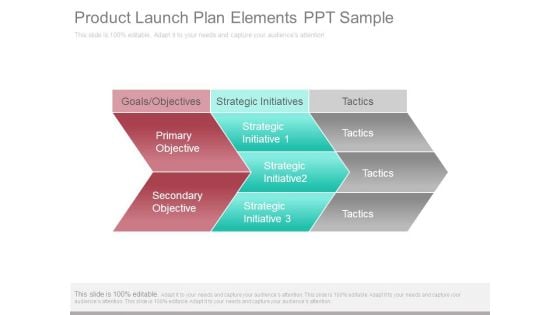 Product Launch Plan Elements Ppt Sample