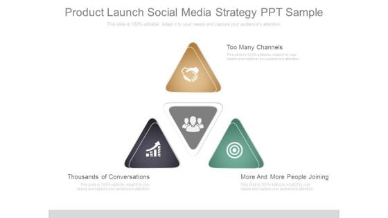 Product Launch Social Media Strategy Ppt Sample