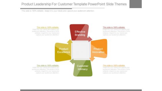 Product Leadership For Customer Template Powerpoint Slide Themes