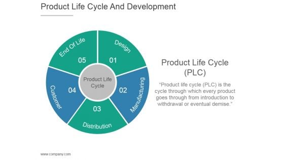 Product Life Cycle And Development Diagram Ppt PowerPoint Presentation Layout