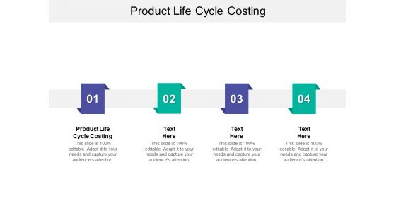 Product Life Cycle Costing Ppt PowerPoint Presentation Portfolio Deck Cpb