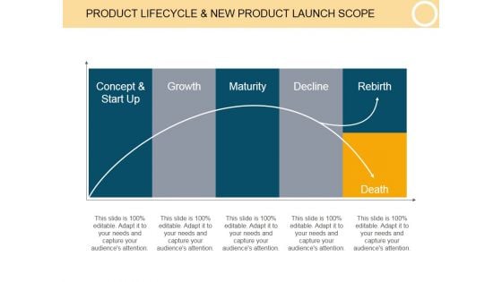 Product Lifecycle And New Product Launch Scope Template 2 Ppt PowerPoint Presentation Layout