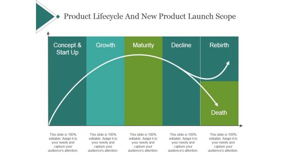 Product Lifecycle And New Product Launch Scope Template 2 Ppt PowerPoint Presentation Show