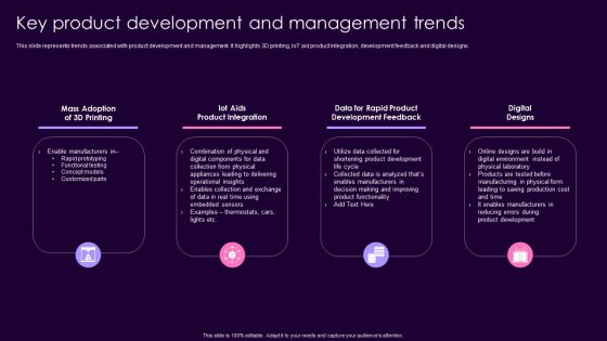 Product Management Techniques Key Product Development And Management Trends Elements PDF Product Management Techniques Key Product Development And Management Trends Elements PDF