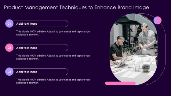 Product Management Techniques To Enhance Brand Image Microsoft PDF