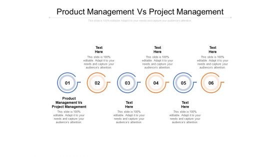 Product Management Vs Project Management Ppt PowerPoint Presentation Summary Master Slide Cpb
