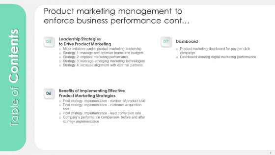 Product Marketing Management To Enforce Business Performance Ppt PowerPoint Presentation Complete With Slides