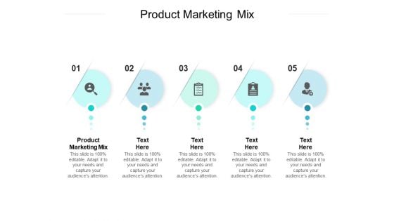 Product Marketing Mix Ppt PowerPoint Presentation Gallery Grid Cpb