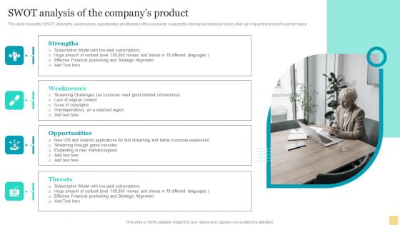 Product Marketing Plan To Enhance Organizational Growth Swot Analysis Of The Companys Product Guidelines PDF Product Marketing Plan To Enhance Organizational Growth Swot Analysis Of The Companys Product Guidelines PDF
