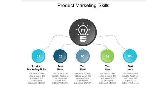 Product Marketing Skills Ppt PowerPoint Presentation Icon Topics Cpb
