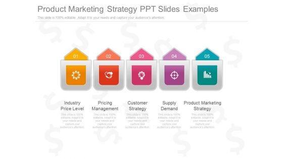 Product Marketing Strategy Ppt Slides Examples