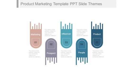 Product Marketing Template Ppt Slide Themes