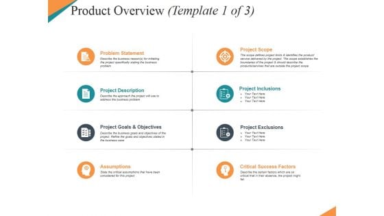 Product Overview Template 1 Ppt PowerPoint Presentation Model Visual Aids