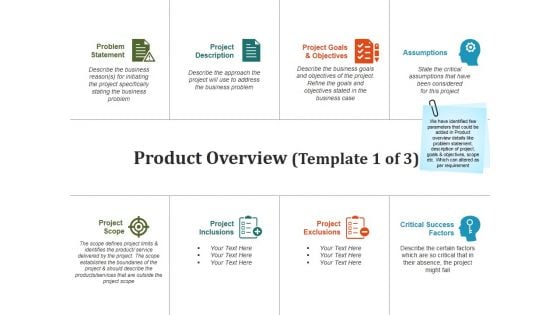 Product Overview Template 1 Ppt PowerPoint Presentation Pictures Files