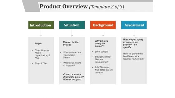 Product Overview Template 2 Ppt PowerPoint Presentation Show Ideas