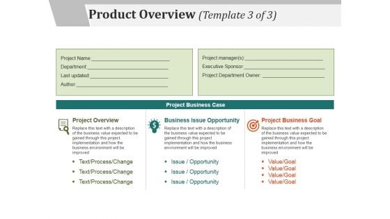 Product Overview Template 3 Ppt PowerPoint Presentation Show Templates