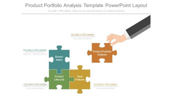 Product Portfolio Analysis Template Powerpoint Layout
