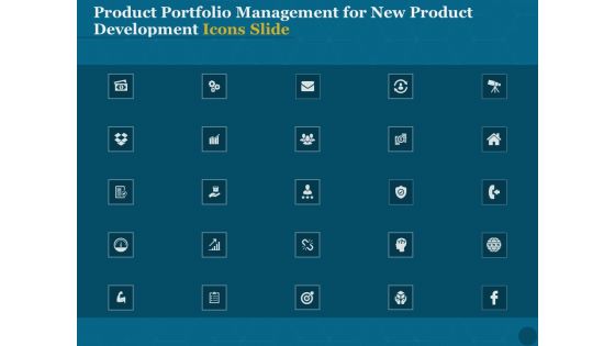 Product Portfolio Management For New Product Development Icons Slide Ppt PowerPoint Presentation File Rules PDF