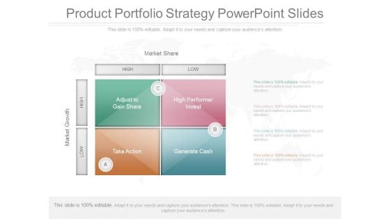 Product Portfolio Strategy Powerpoint Slides