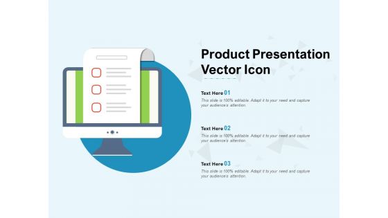 Product Presentation Vector Icon Ppt PowerPoint Presentation Portfolio