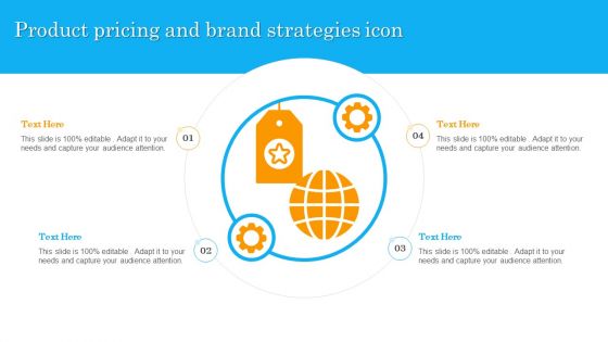 Product Pricing And Brand Strategies Icon Ppt File Structure PDF