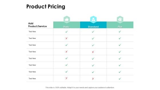 Product Pricing Ppt PowerPoint Presentation Model Format