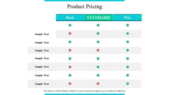 Product Pricing Ppt PowerPoint Presentation Model Icon