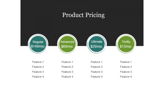 Product Pricing Template 2 Ppt PowerPoint Presentation Designs Download