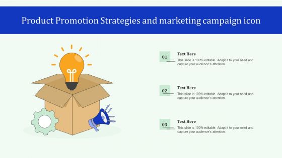 Product Promotion Strategies And Marketing Campaign Icon Rules PDF