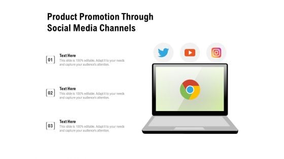 Product Promotion Through Social Media Channels Ppt PowerPoint Presentation Gallery Layout Ideas PDF