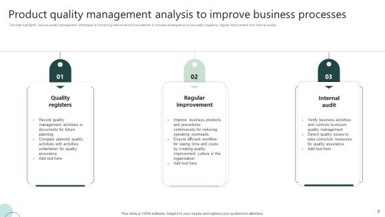 Product Quality Analysis Ppt PowerPoint Presentation Complete Deck With Slides Slide09