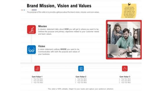 Product Relaunch And Branding Brand Mission Vision And Values Ppt Pictures Styles PDF