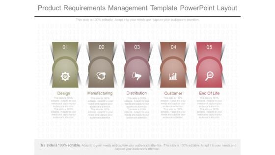 Product Requirements Management Template Powerpoint Layout