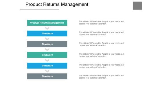 Product Returns Management Ppt PowerPoint Presentation Ideas Diagrams Cpb