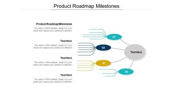 Product Roadmap Milestones Ppt PowerPoint Presentation Ideas Cpb Pdf