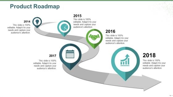 Product Roadmap Ppt PowerPoint Presentation Icon Slides