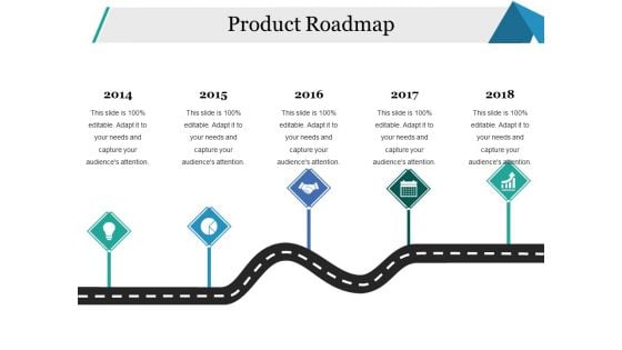 Product Roadmap Ppt PowerPoint Presentation Slides Icon